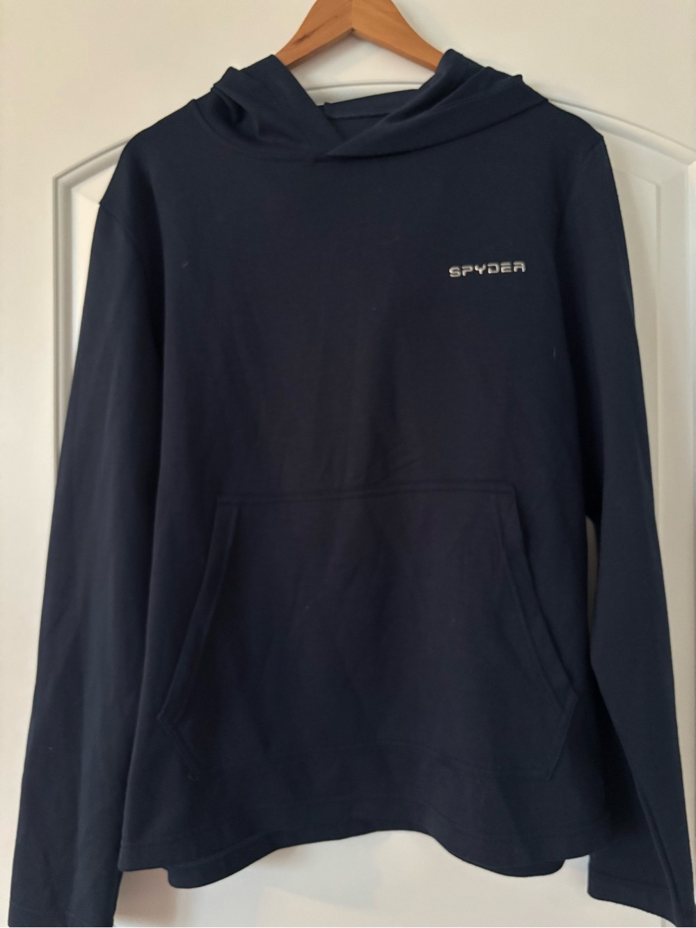 Spyder Men's Lightweight Performance Pullover Navy Hoodie medium